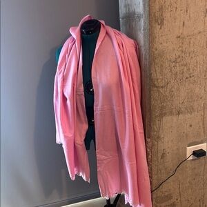 Pink shawls with white crystals